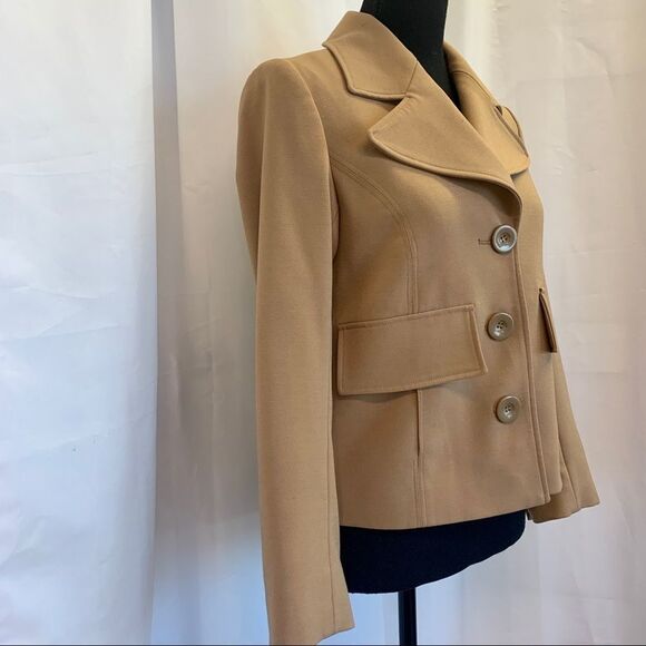 SANDRA Angelozzi camel Brown blazer size 30 - Picture 4 of 16